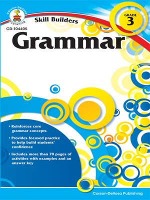 cover image of Grammar, Grade 3
